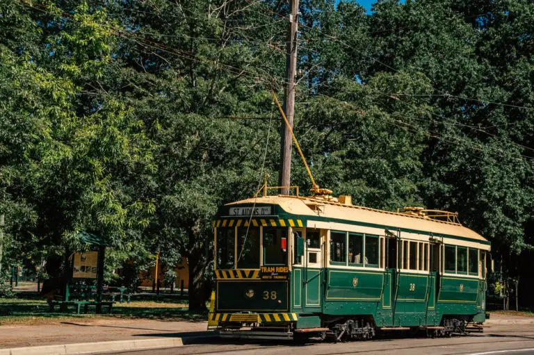 historic tourist tram in ballarat